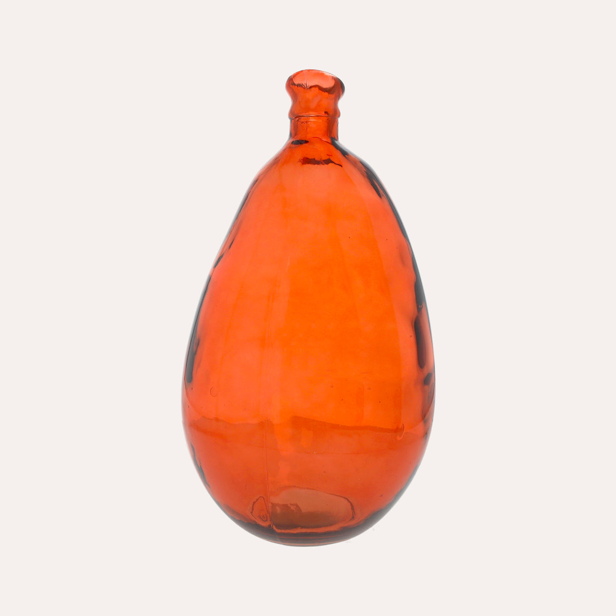 Otre Arancio in Vetro – Contenitore di arredo e Vaso Decorativo per Casa