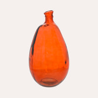 Otre Arancio in Vetro – Contenitore di arredo e Vaso Decorativo per Casa
