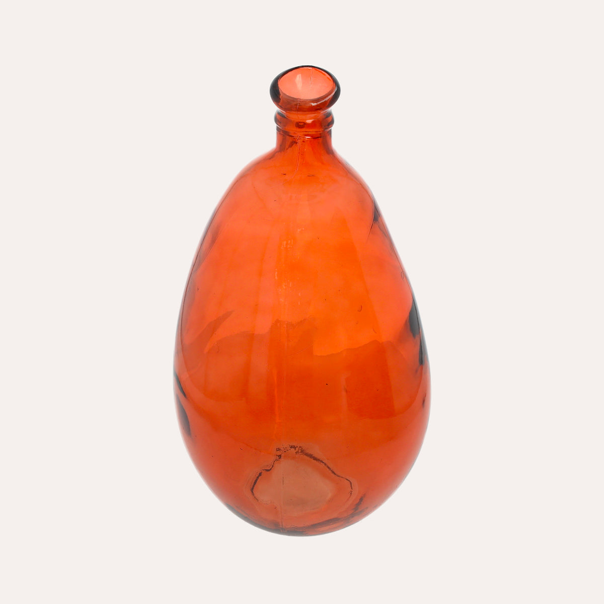 Otre Arancio in Vetro – Contenitore di arredo e Vaso Decorativo per Casa
