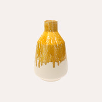 Vaso Anfora in ceramica giallo ocra – Piccolo 28 cm