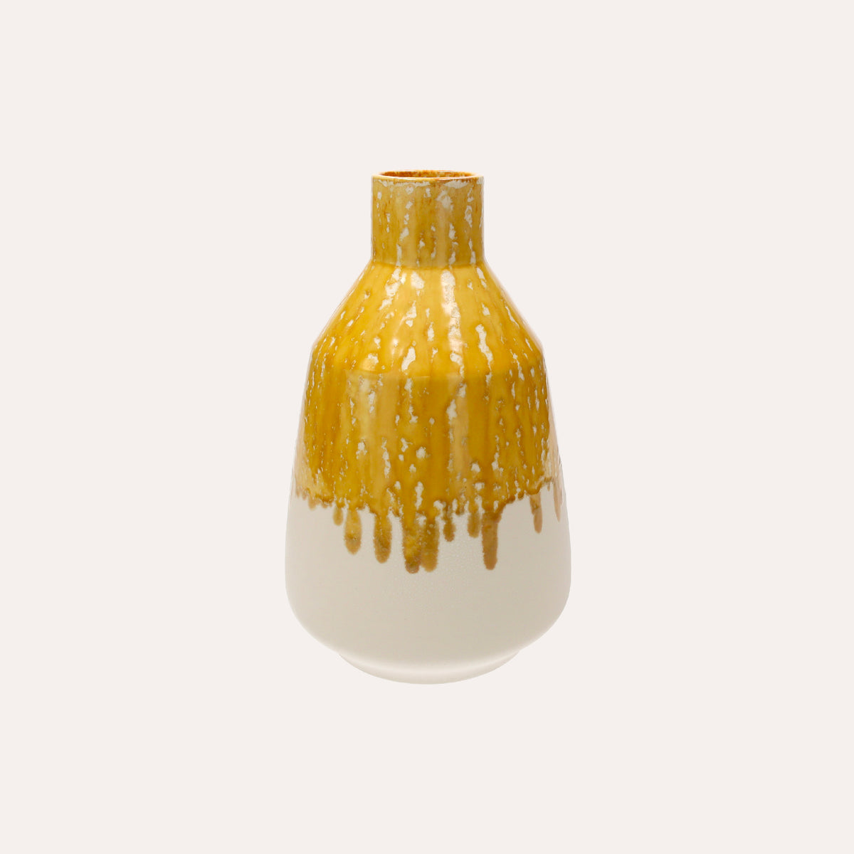 Vaso Anfora in ceramica giallo ocra – Piccolo 28 cm