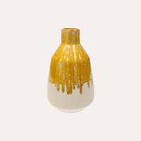 Vaso Anfora in ceramica giallo ocra – Piccolo 28 cm