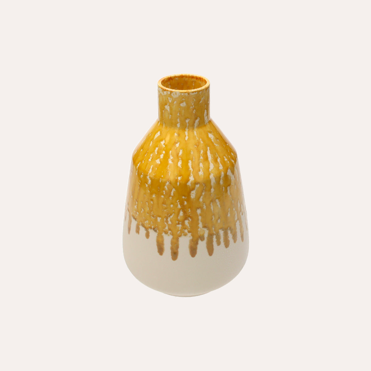 Vaso Anfora in ceramica giallo ocra – Piccolo 28 cm