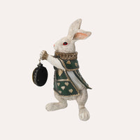 Bianconiglio con Orologio in resina