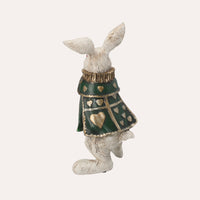 Bianconiglio con Orologio in resina