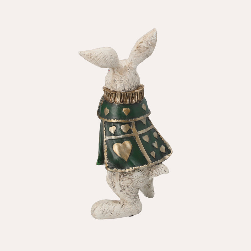 Bianconiglio con Orologio in resina