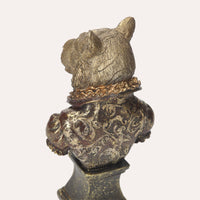 Busto Lupo in Resina – Scultura Decorativa Realistica per Arredo Casa e Ufficio