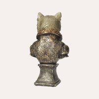 Busto Lupo in Resina – Scultura Decorativa Realistica per Arredo Casa e Ufficio