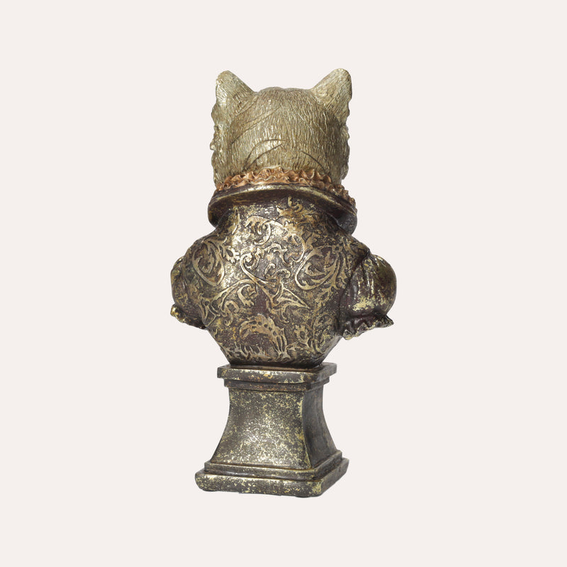Busto Lupo in Resina – Scultura Decorativa Realistica per Arredo Casa e Ufficio