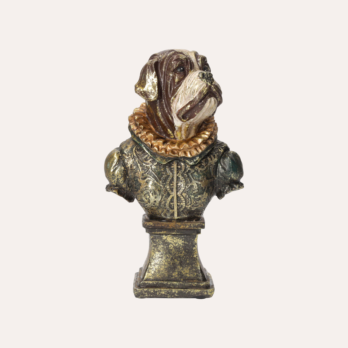 Busto Bulldog in Resina – Scultura Decorativa per Casa, Studio o Negozio