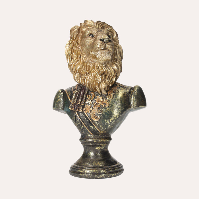 Busto di Leone in Resina – Decorazione Elegante e Realistica