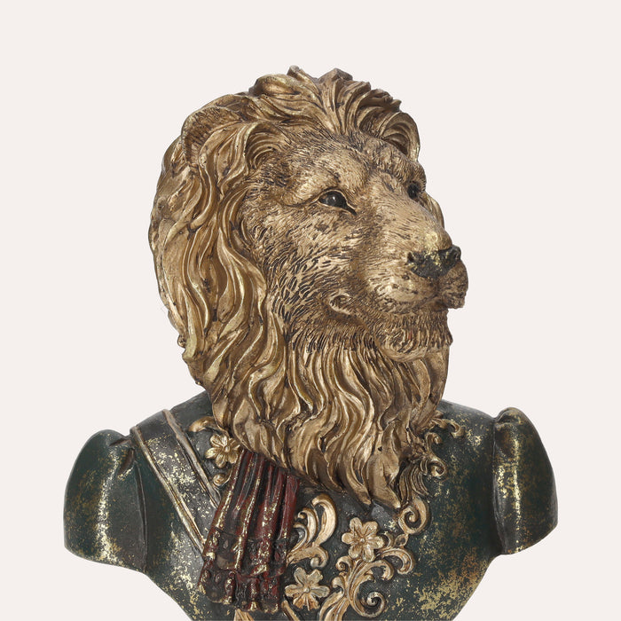 Busto di Leone in Resina – Decorazione Elegante e Realistica