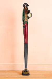 Cane Decorativo in Resina con Orologio