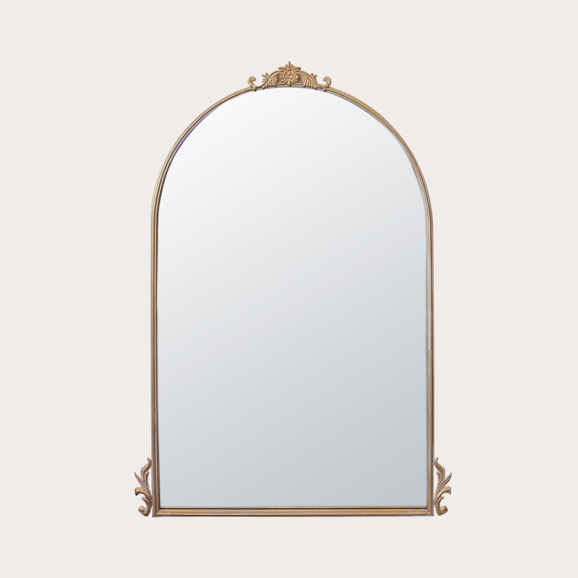 Gilded Iron Mirror for Elegance and Versatility 