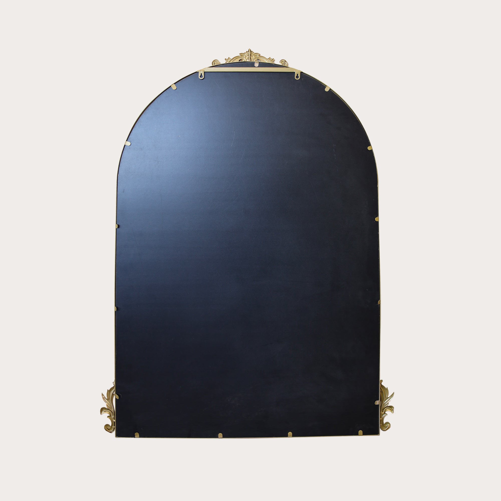Gilded Iron Mirror for Elegance and Versatility 
