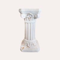 Base Capitello in Resina Bianco Anticato