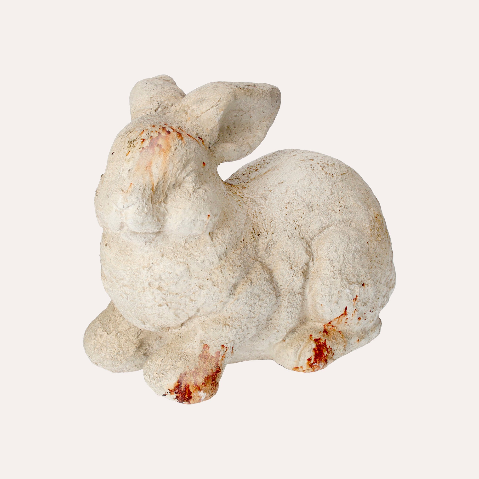 Decorative Resin Bunny Figurine in Beige 