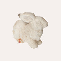 Statuina di Coniglietto Decorativo in Resina Beige