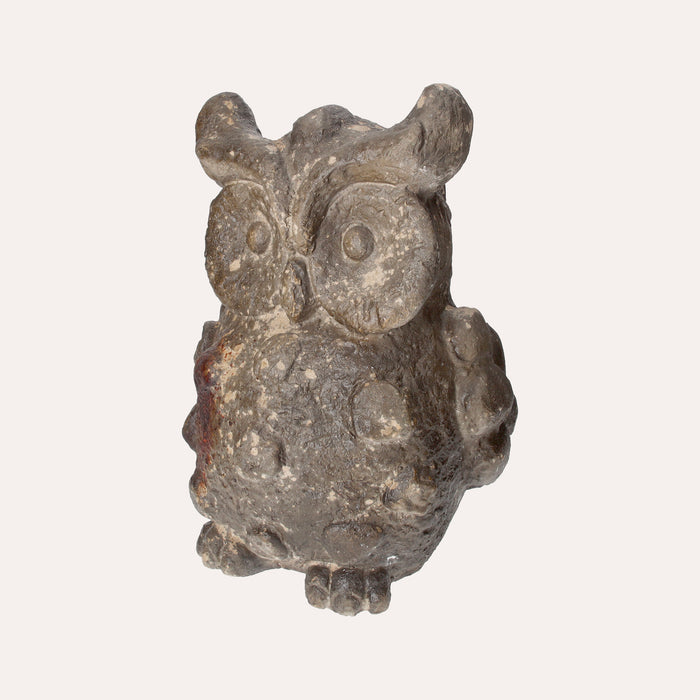 Statuina Decorativa di Gufetto in Resina per Interni ed Esterni, Altezza 40 cm