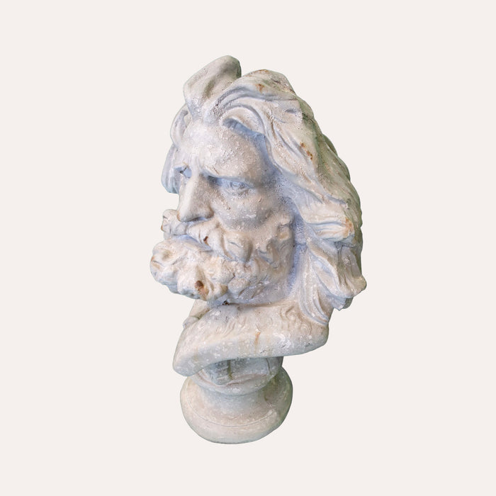 Busto di Poseidone da Appoggio – Dettagli Anticati e Design Unico