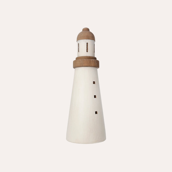 Faro Decorativo in Legno – Stile Nautico per Casa e Ufficio