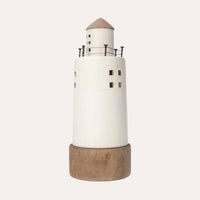 Faro Decorativo in Legno – Stile Nautico per Casa e Ufficio