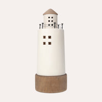 Faro Decorativo in Legno – Stile Nautico per Casa e Ufficio