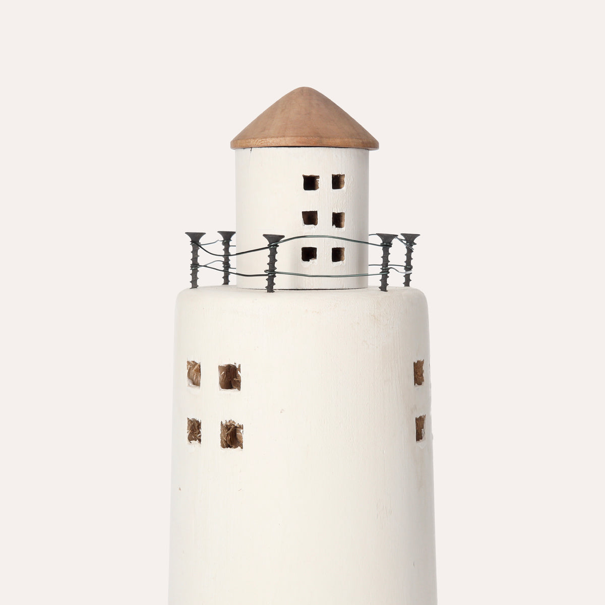 Faro Decorativo in Legno – Stile Nautico per Casa e Ufficio
