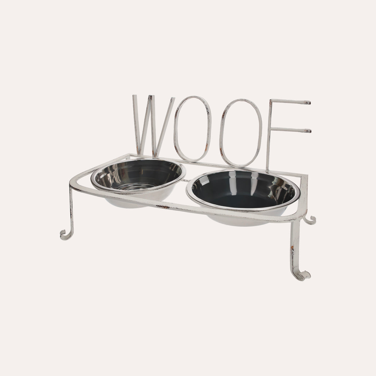 Ciotole In Acciaio Inox Con Supporto In Ferro Per Cani, Facili Da Pulire