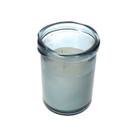 Candela In Vetro Riciclato Blu Cobalto, Cera Di Soia Naturale, Fragranza Berries