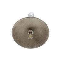 Lampadario a Sospensione in Legno Vintage Tortora e Bianco - 37 cm