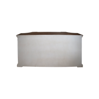 Credenza Bianca In Legno Con Dettagli Dorati, Stile Shabby Chic