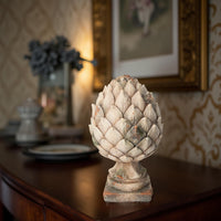 Pigna Natalizia con Base in Resina – Centrotavola e Decorazione originale