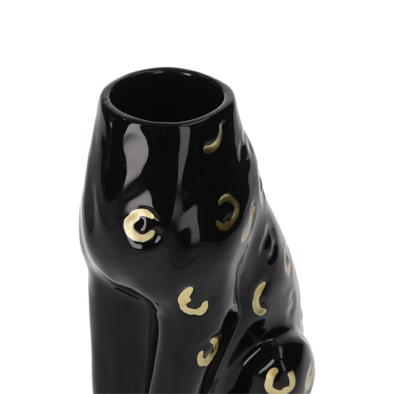 Vaso in Ceramica a Forma di Corpo di Pantera