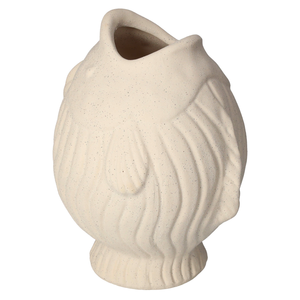 Vaso Decorativo a Forma di Pesce in Ceramica