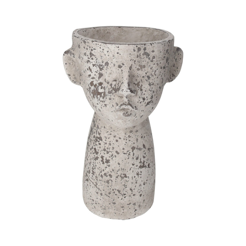Vaso Testa in Resina Resistente per Piante e Fiori